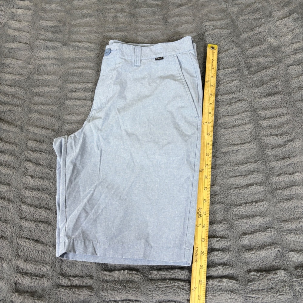 TravisMathew Mens Golf Shorts Size 34 Light Blue Stretch Flat Front AT209 - Picture 6 of 7